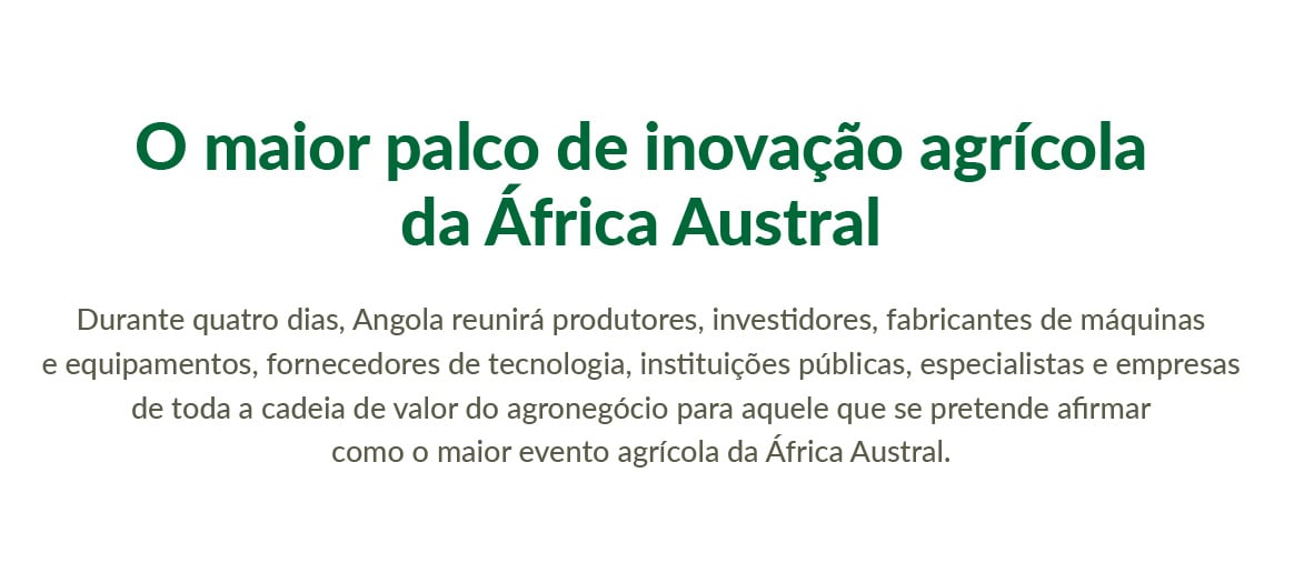 O maior palco de inovação agrícola da África Austral